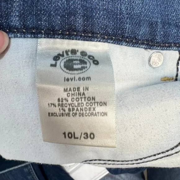 WOMENS 10 Long, W30, LEVIS 531 LOW WAIST SKINNY LEG 33 Inseam JEANS - Picture 8 of 9